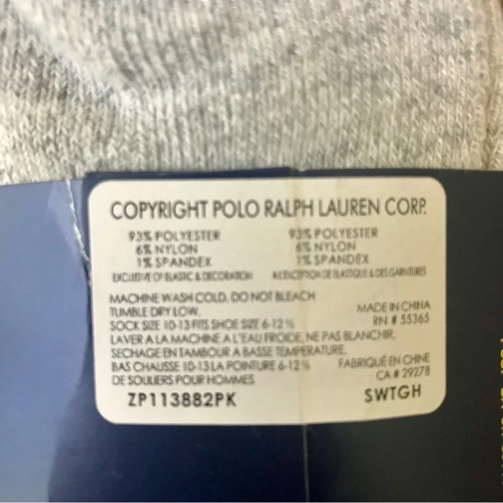 New POLO Ralph Lauren 4 Pair SOCKS *Low Cut*